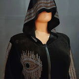 Long Sleeved Hooded Muslim Dress