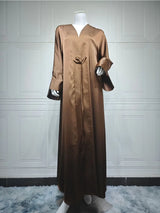 Eid Muslim Abaya for Women Cardigan Robe Jalabiya