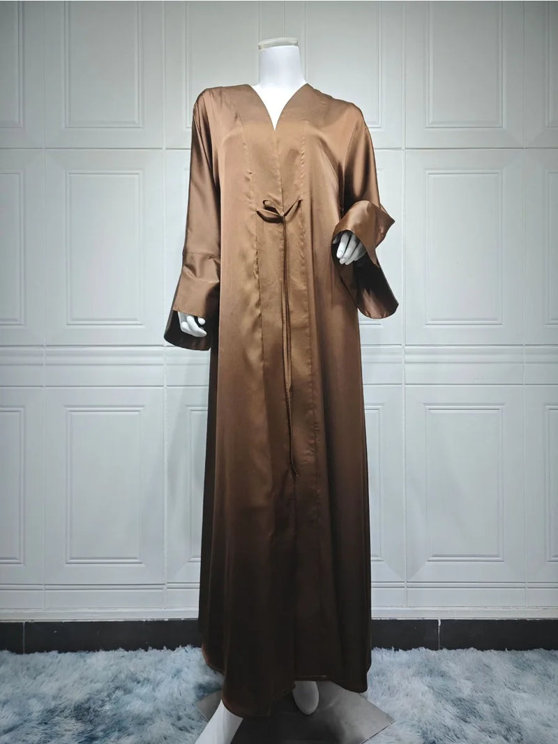 Eid Muslim Abaya for Women Cardigan Robe Jalabiya