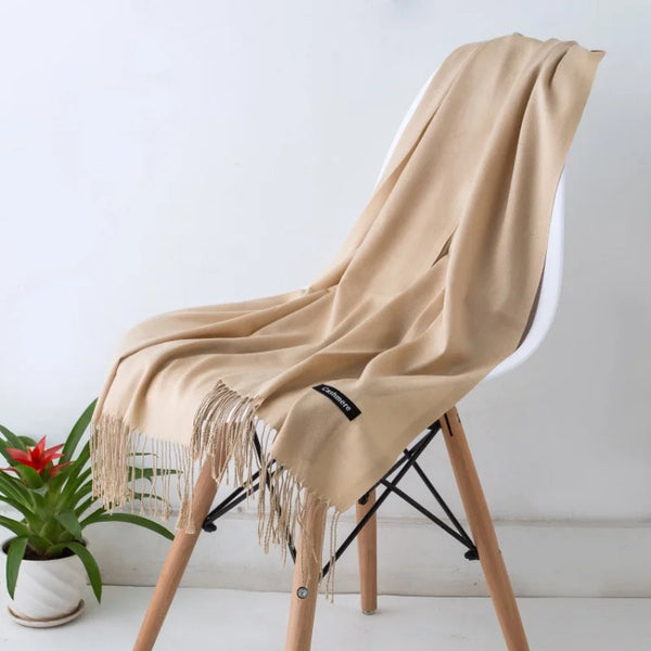 GYori Solid Color Women Scarf Winter Hijabs