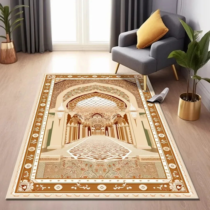 Muslim Ramadan Comfortable Prayer Rugs Skin-friendly