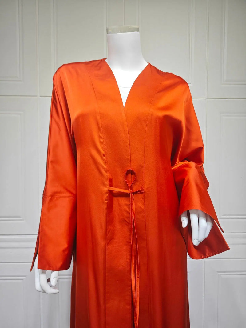 Eid Muslim Abaya for Women Cardigan Robe Jalabiya