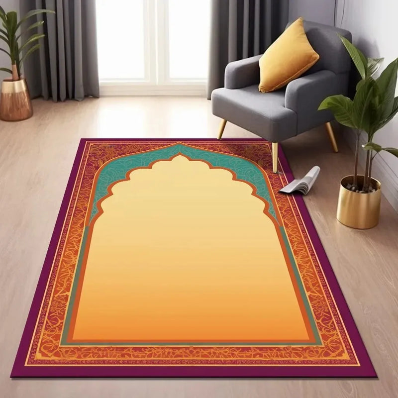 Muslim Ramadan Comfortable Prayer Rugs Skin-friendly