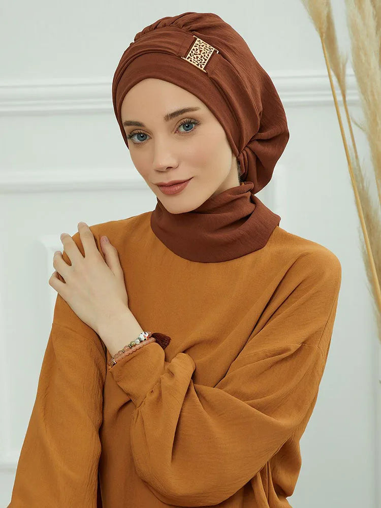 Plain Muslim Hat Inner Jersey Hijabs Women Turkey