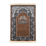 Women Men Muslim Prayer Rug Worship Kneel Printed Floor