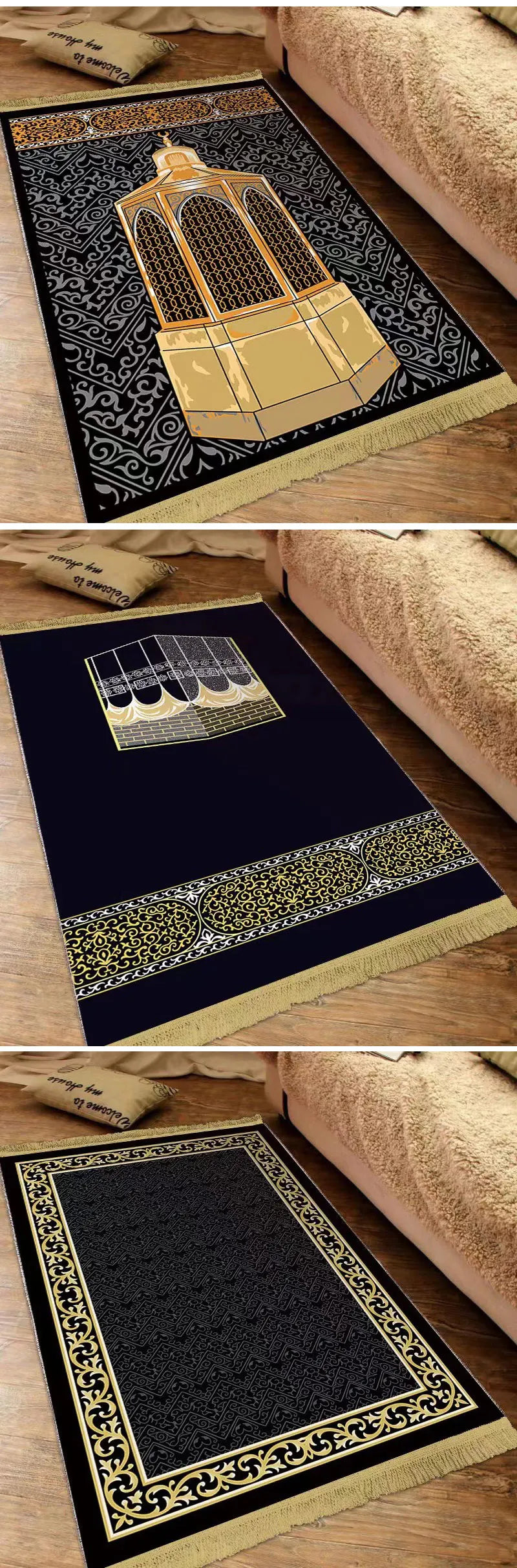 Islam Thick Prayer Rug Man Prayer Mat for Muslim Ramadan
