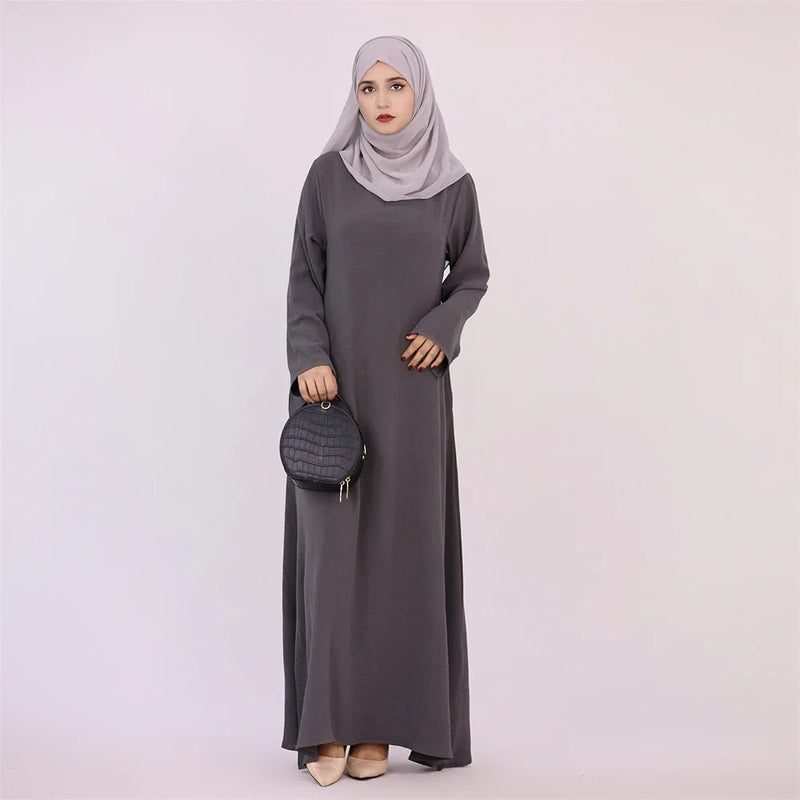 Abaya Muslim Kaftan with Pockets for Women