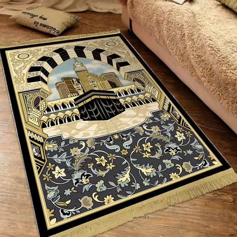 Islam Thick Prayer Rug Man Prayer Mat for Muslim Ramadan
