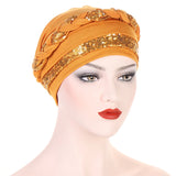 Women Fashion Braid Hijabs Muslim Turban Elegant