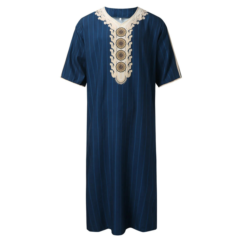 Muslim Men Clothing Galabia Islam Thobe Oman Robes Pocket
