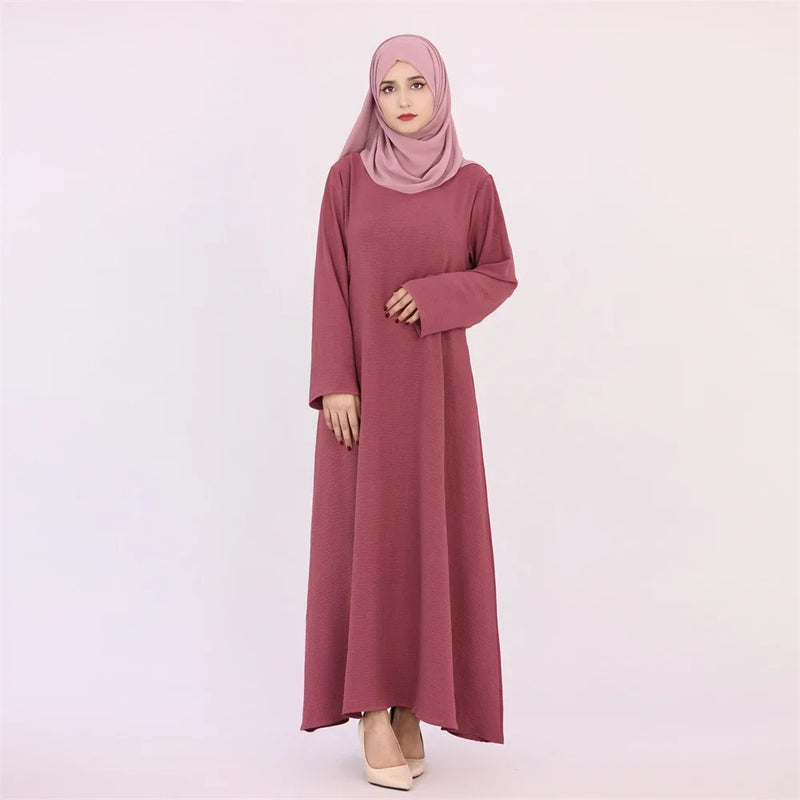 Abaya Muslim Kaftan with Pockets for Women