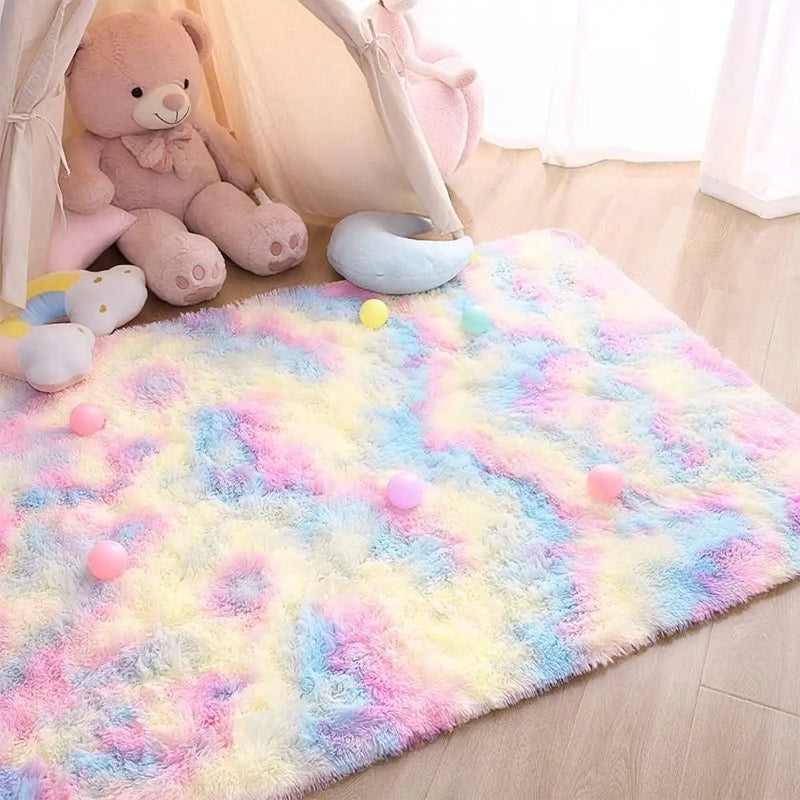 Plush Area Rug Bedroom Carpet Super Soft Foot Bedside