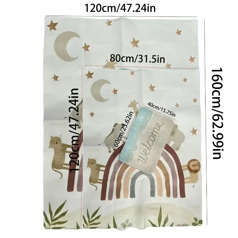 Muslim Ramadan Comfortable Prayer Rugs Skin-friendly