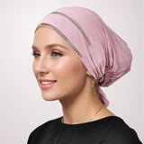 Double Row Rhinestone Hijabs