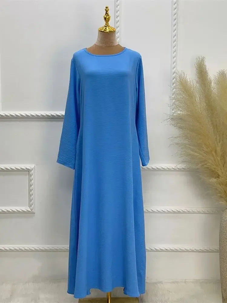 Abaya Muslim Kaftan with Pockets for Women