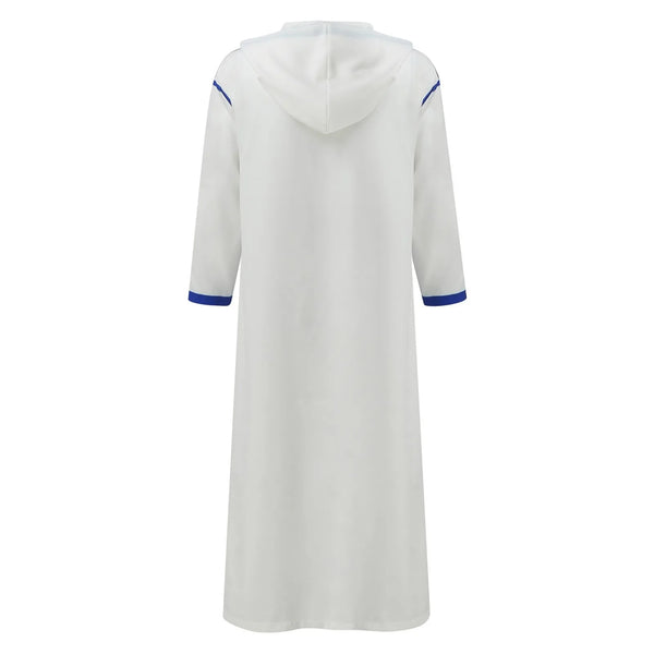 Men's Muslim Solid Color Hooded Clothing