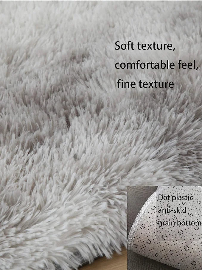 Plush Area Rug Bedroom Carpet Super Soft Foot Bedside