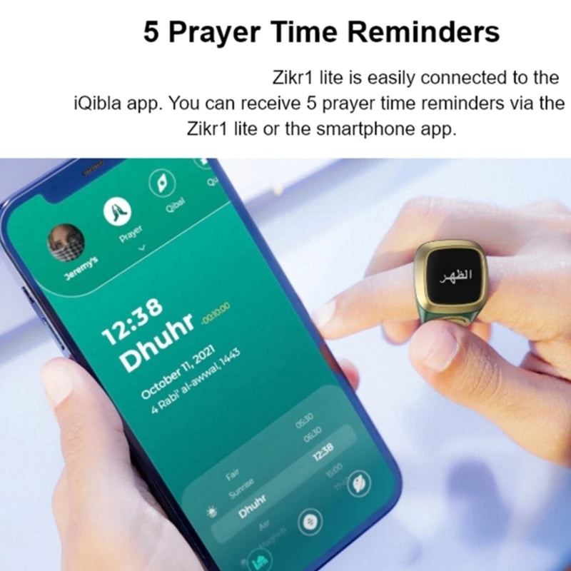 Electronic Prayer Counter with Prayer Time Reminder Digital Tasbih Tally Counter