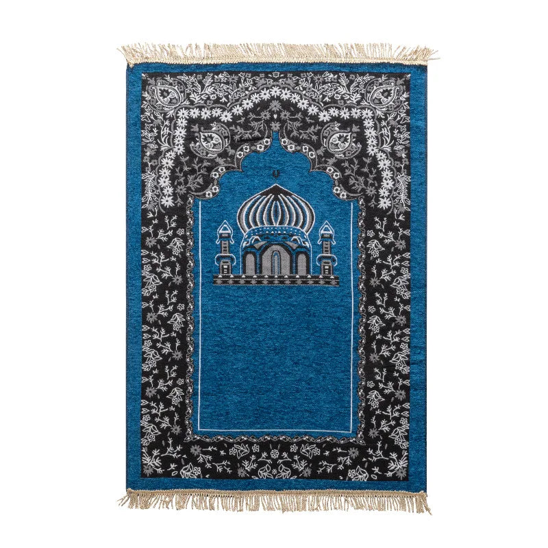 Women Men Muslim Prayer Rug Worship Kneel Printed Floor