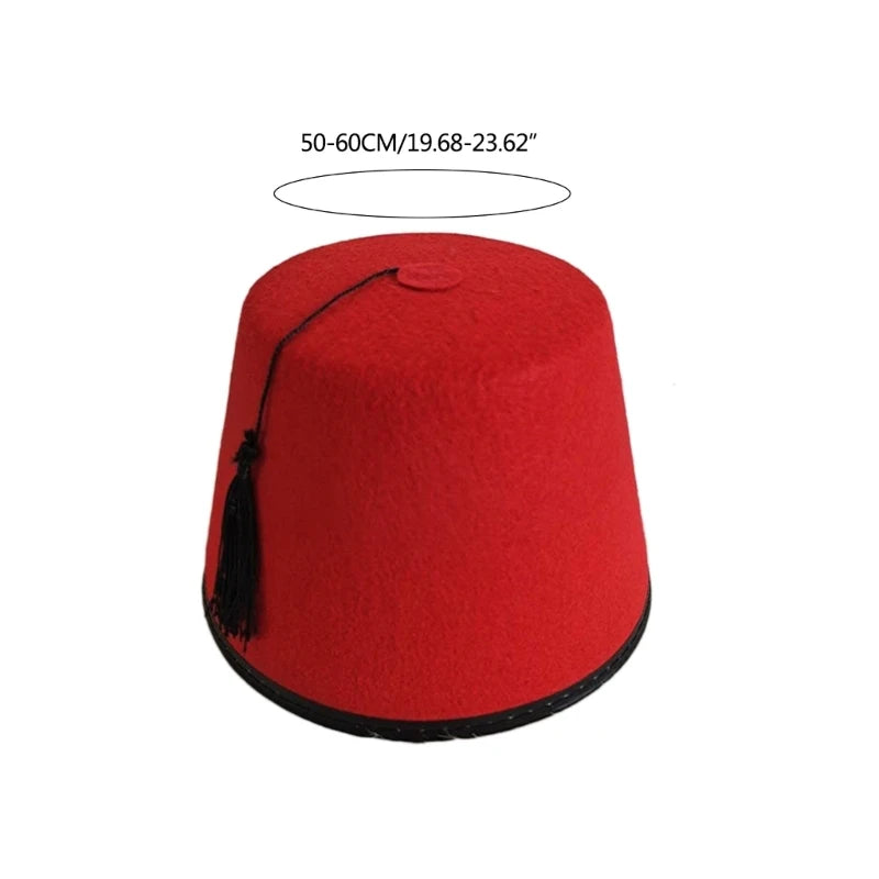 Tarboosh Fez Hat for Men Universal Red