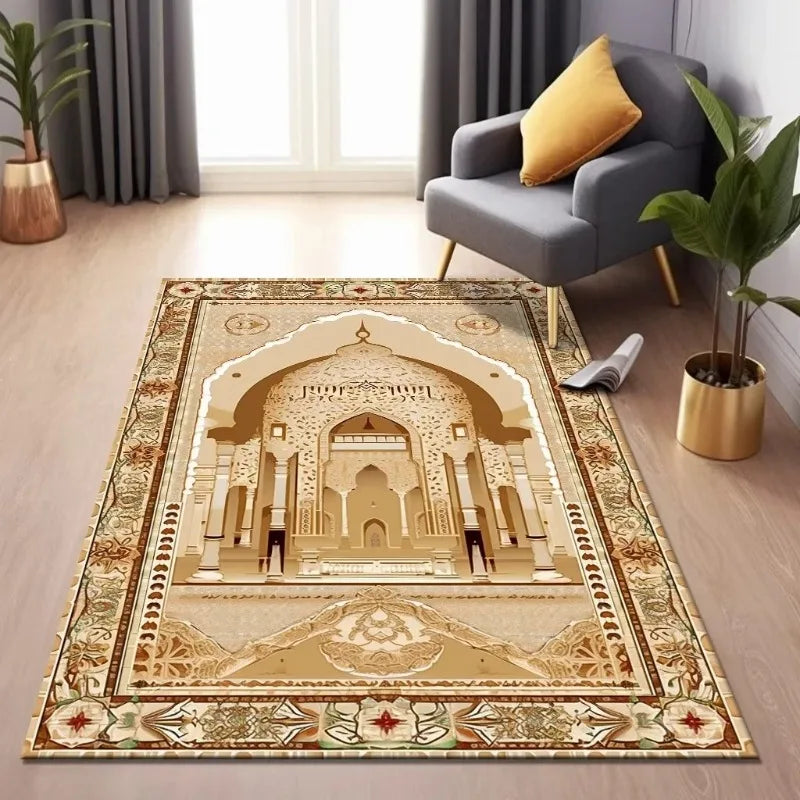 Muslim Ramadan Comfortable Prayer Rugs Skin-friendly