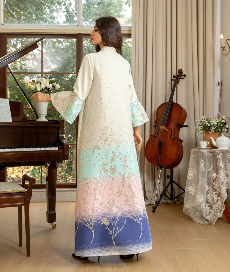 Muslim Dress Woman Long Sleeve Abayas