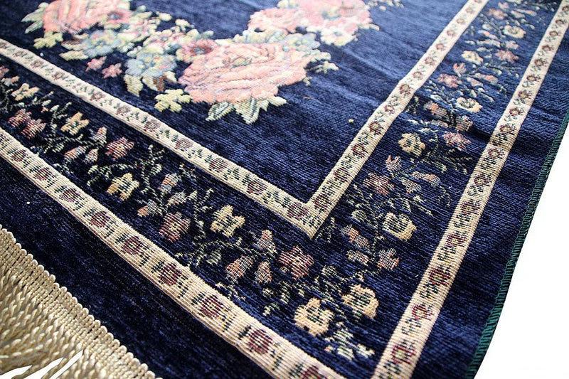 Muslim Worship Mat Prayer Rugs Chenille Cotton Islamic