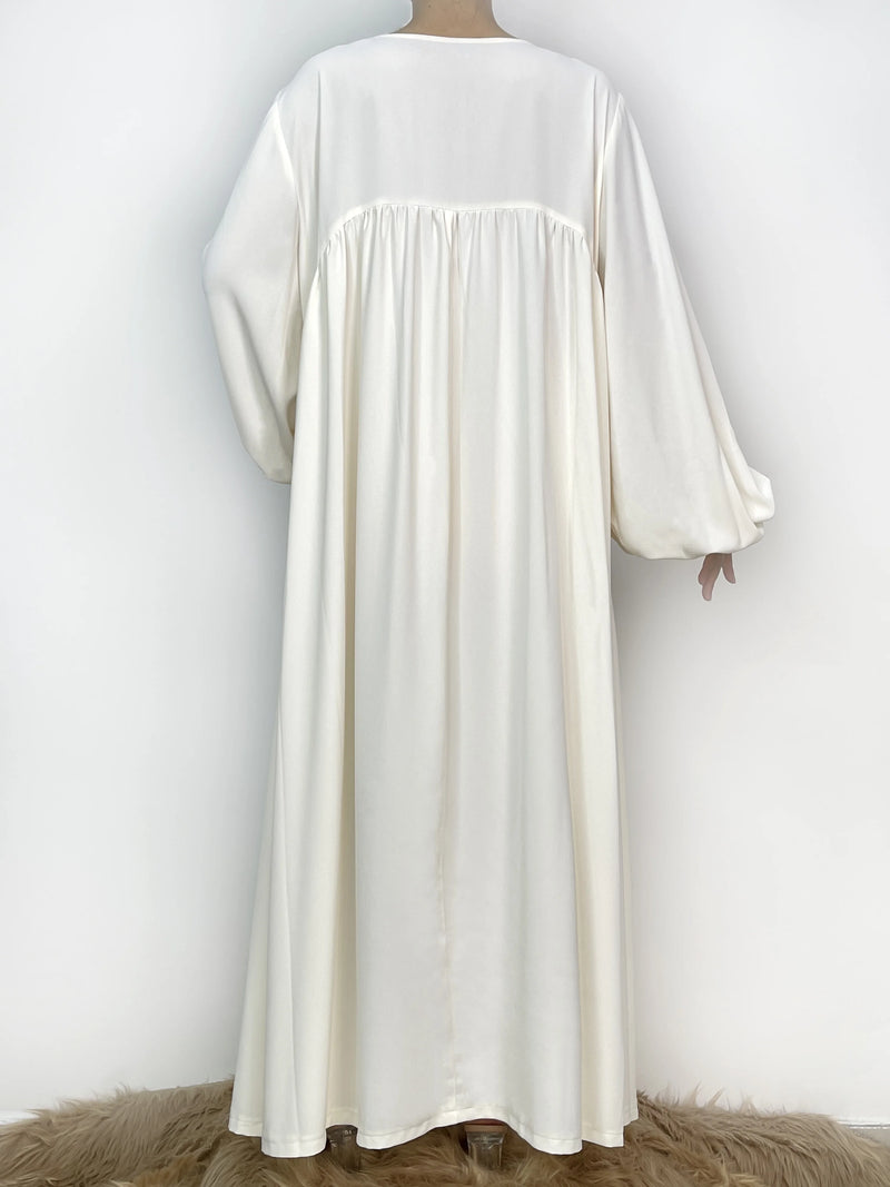 Abaya Ramadan Solid Bishop Sleeve Kebaya