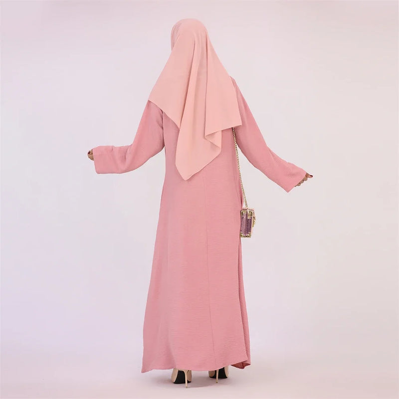 Abaya Muslim Kaftan with Pockets for Women