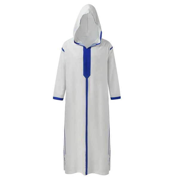 Men's Muslim Solid Color Hooded Clothing