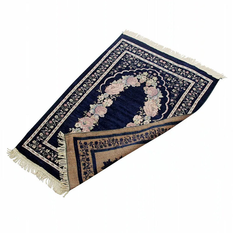 Muslim Worship Mat Prayer Rugs Chenille Cotton Islamic