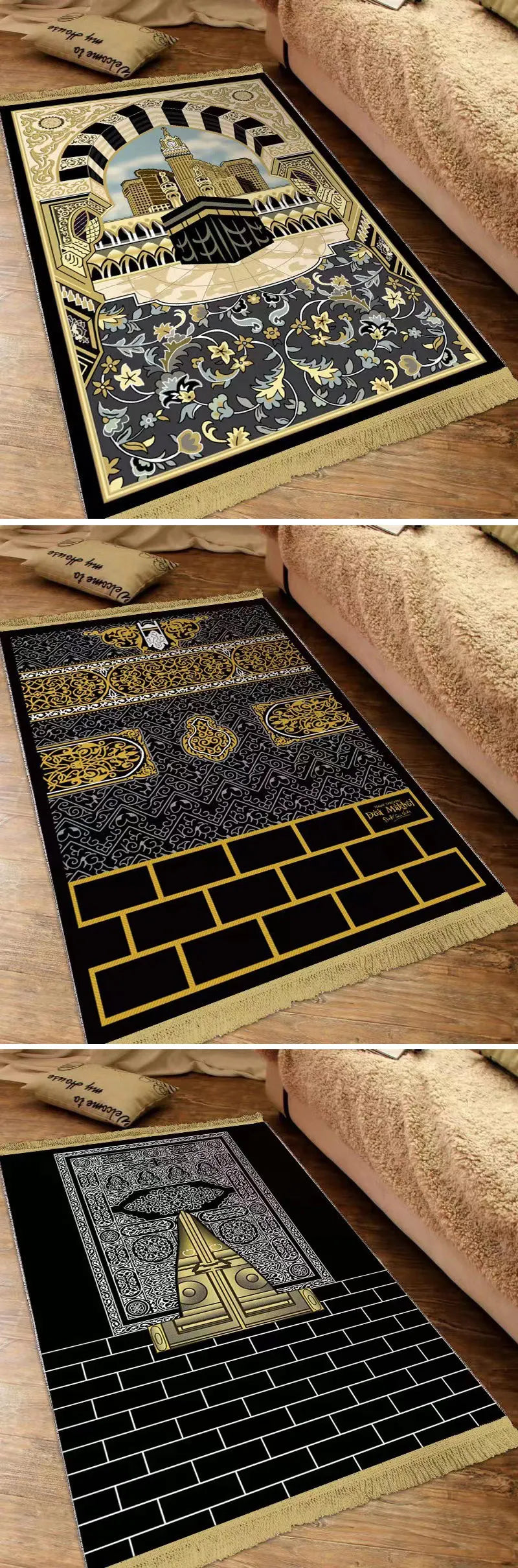 Islam Thick Prayer Rug Man Prayer Mat for Muslim Ramadan