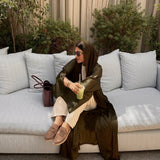 Eid Muslim Abaya for Women Cardigan Robe Jalabiya