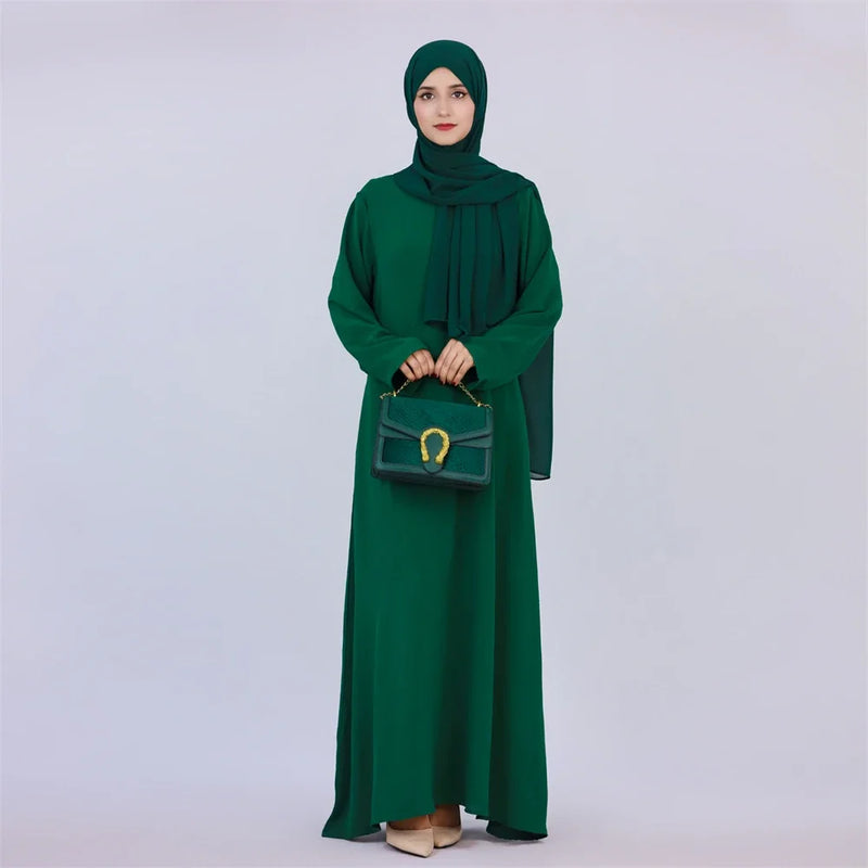 Abaya Muslim Kaftan with Pockets for Women